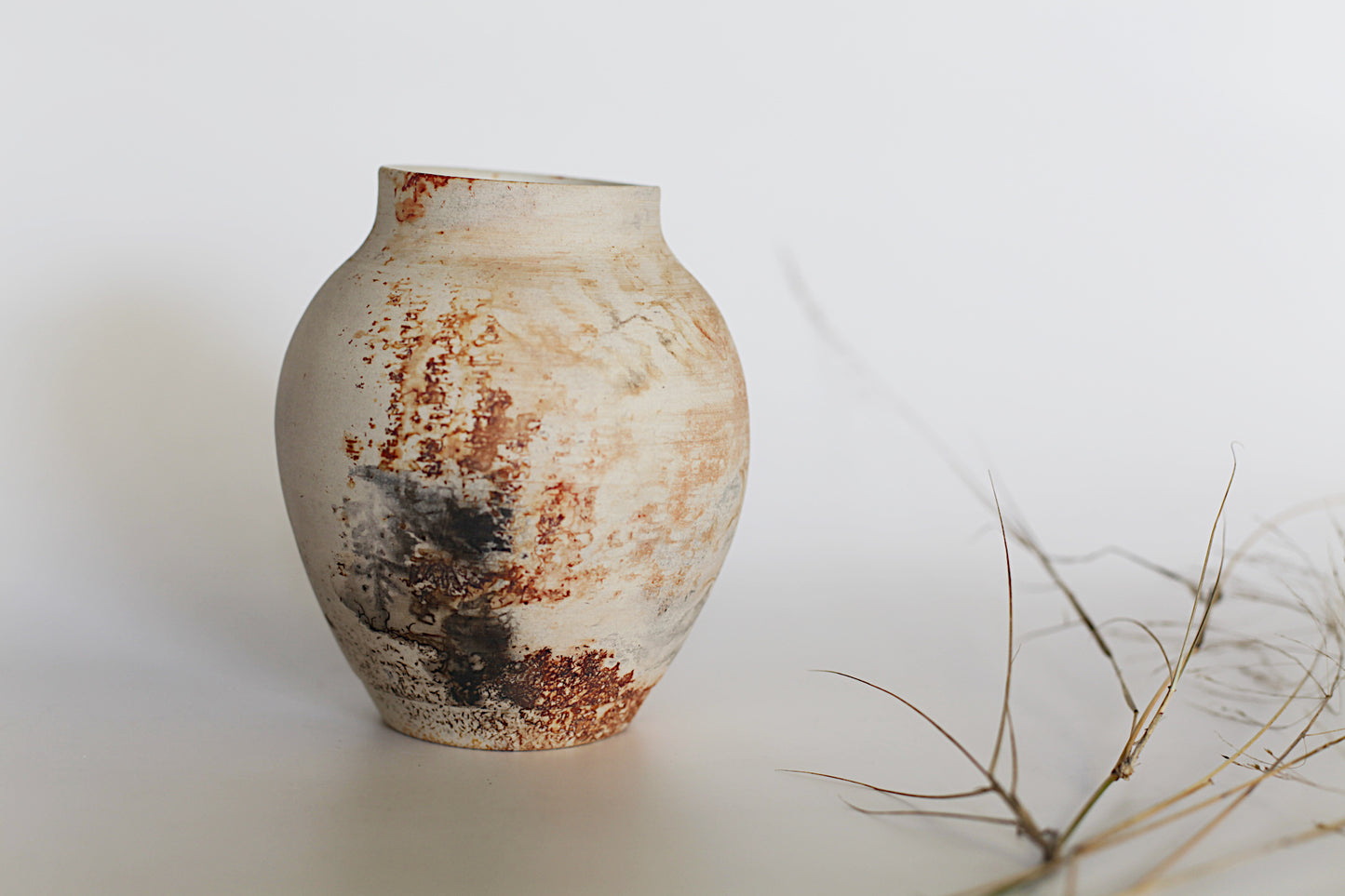 Pit fired vase - one of a kind