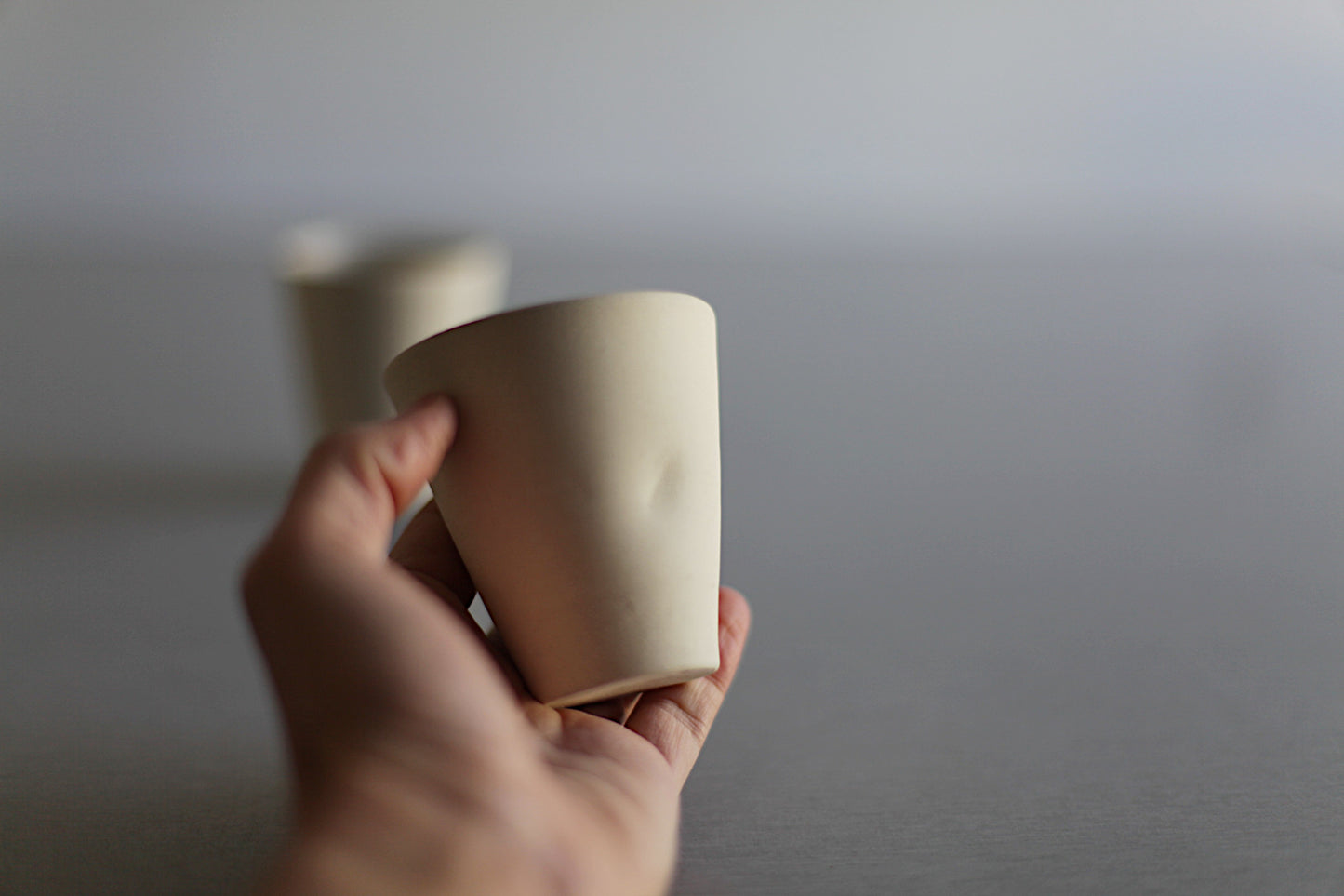 Tea set - fair cup with two tea cups, Sake set - stoneware