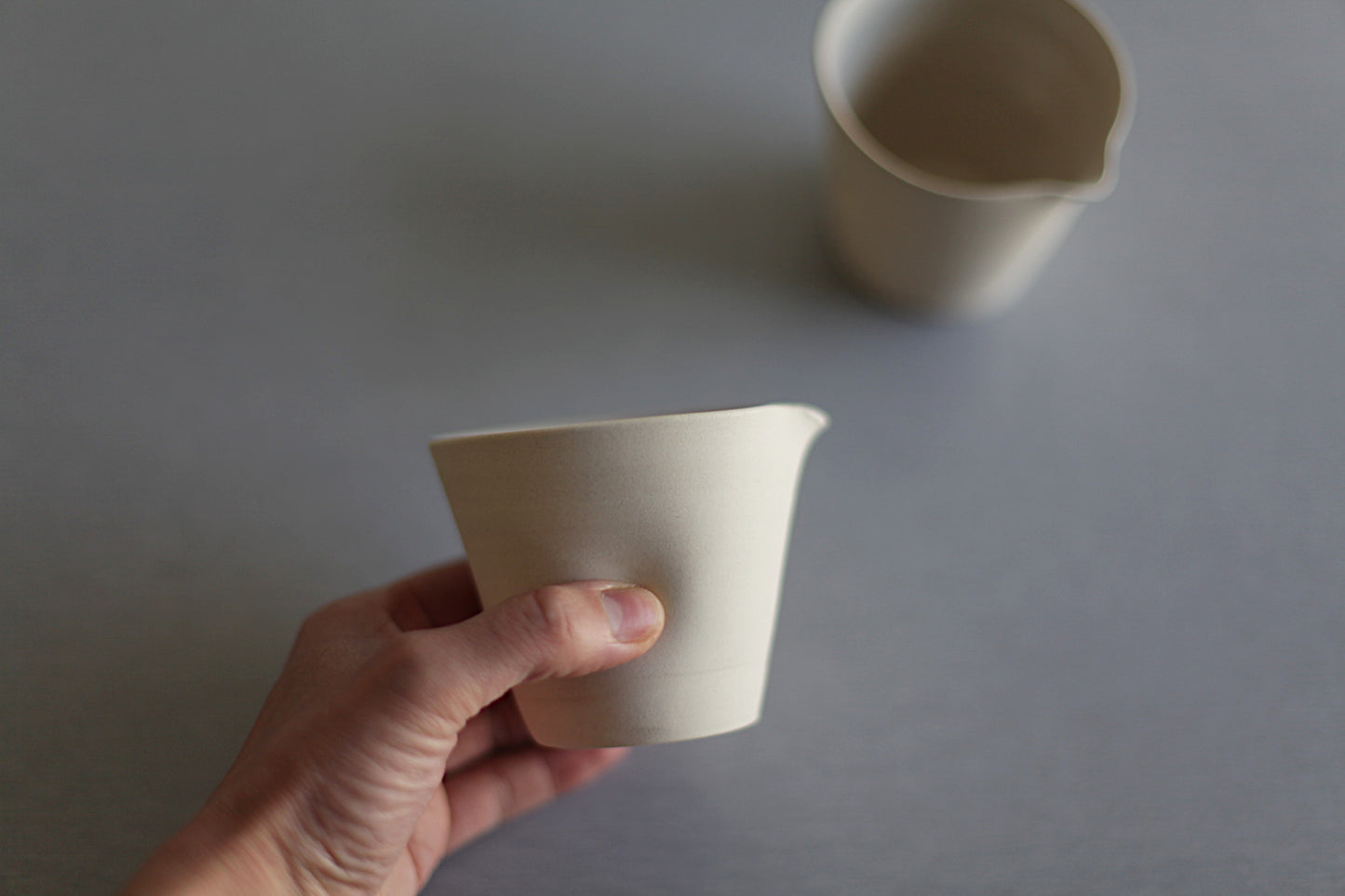 Beaker, ceramic pourer - stoneware, 180 ml - 6.08 oz