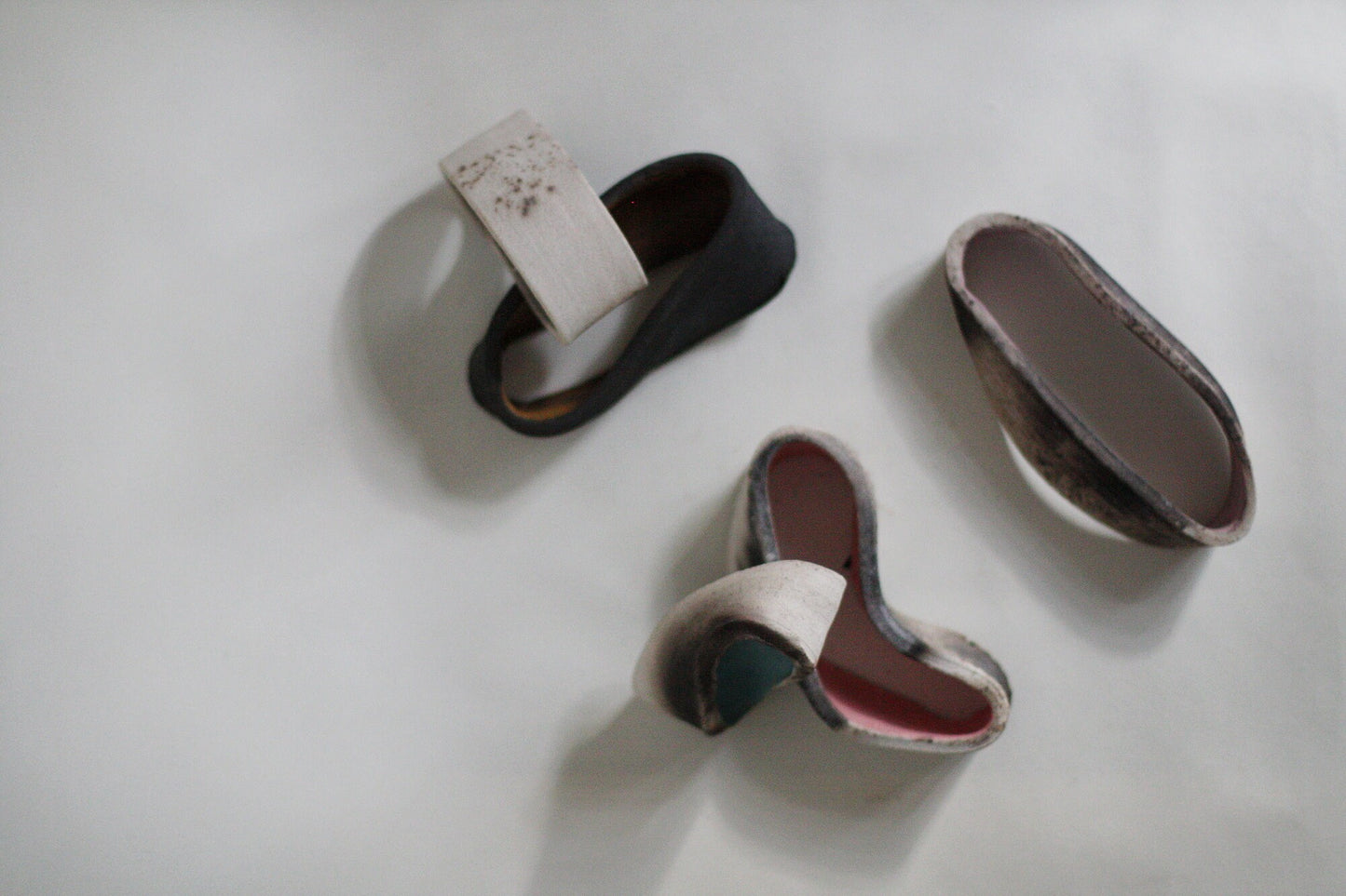 Set of 5 ceramic sculptures