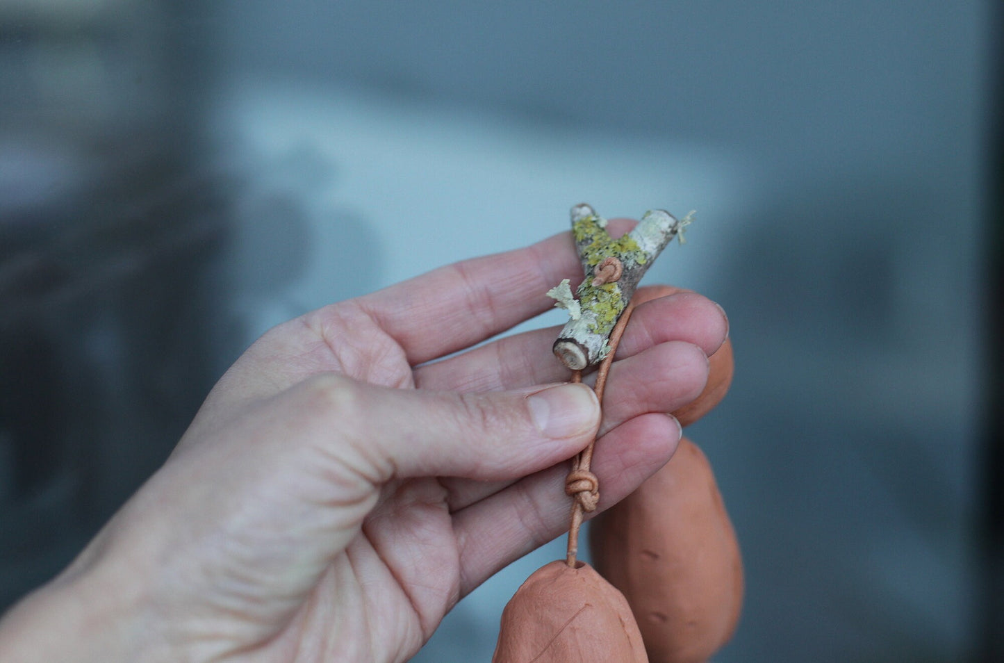 Vol·lum terracotta necklace - ready to ship - OOAK