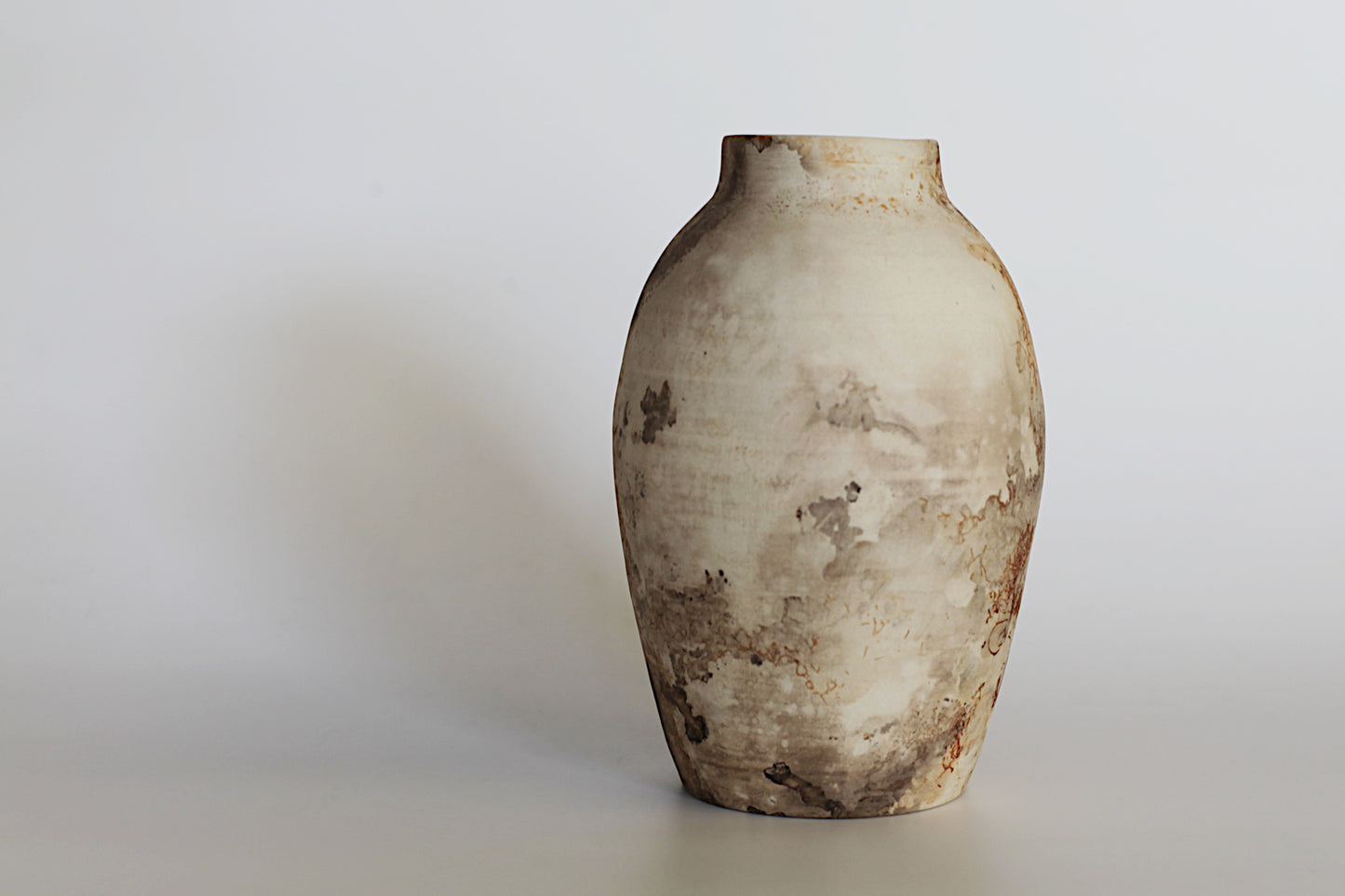 Pit fired stoneware vessel - one of a kind