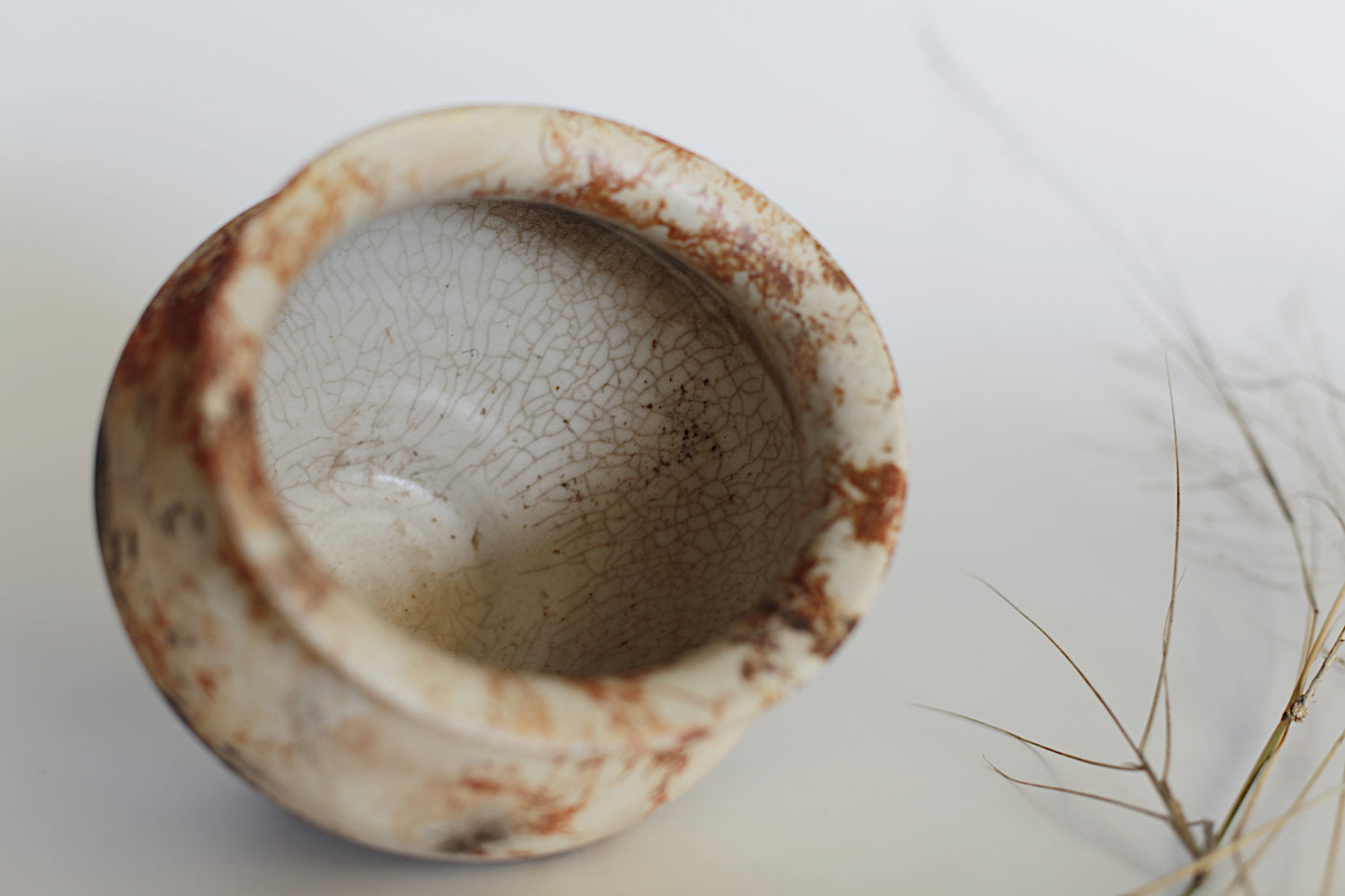 Pit fired stoneware vessel - one of a kind