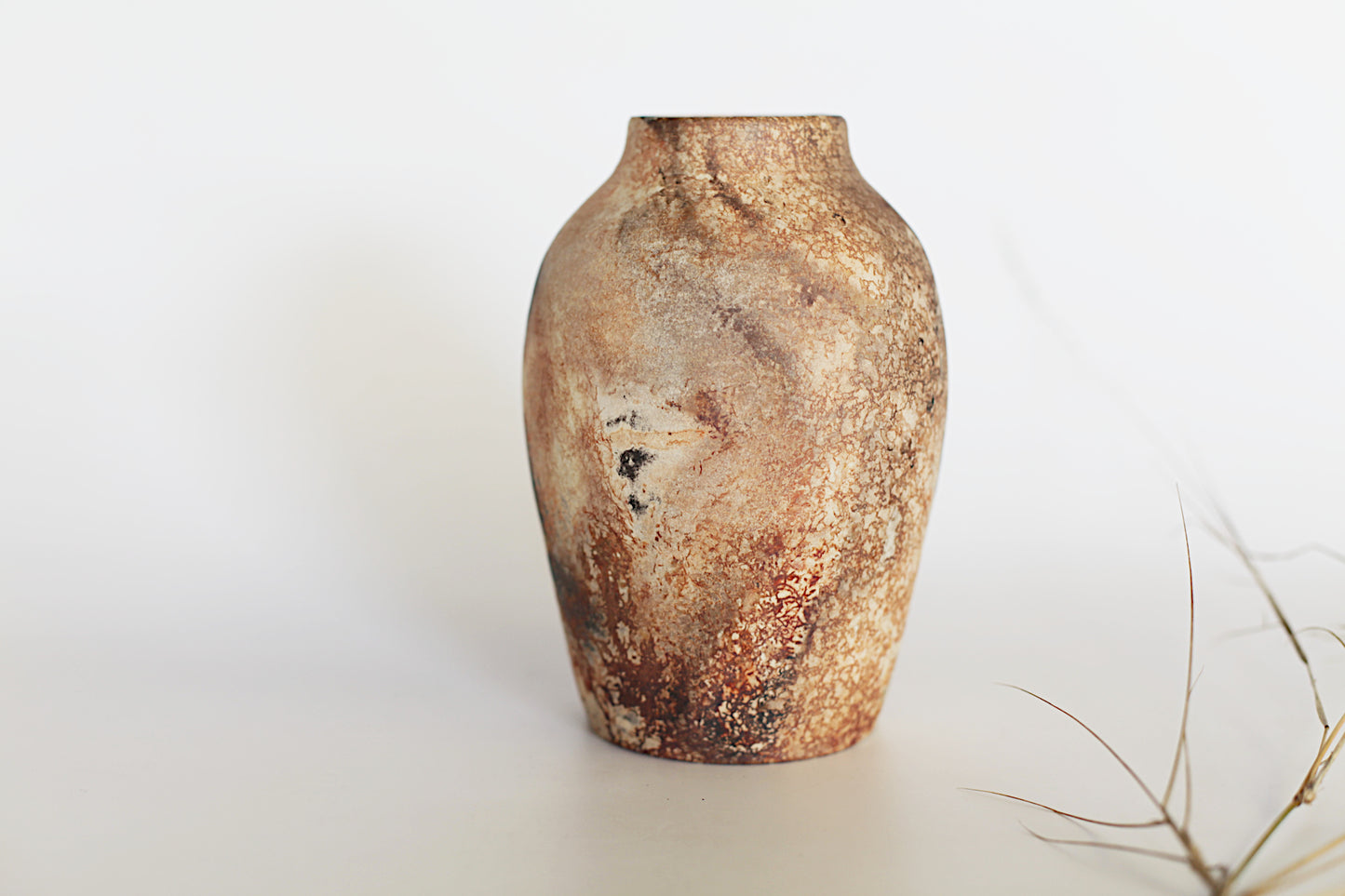Pit fired vase - one of a kind
