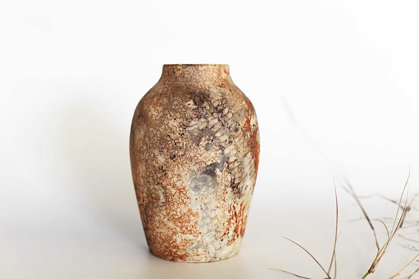 Pit fired vase - one of a kind