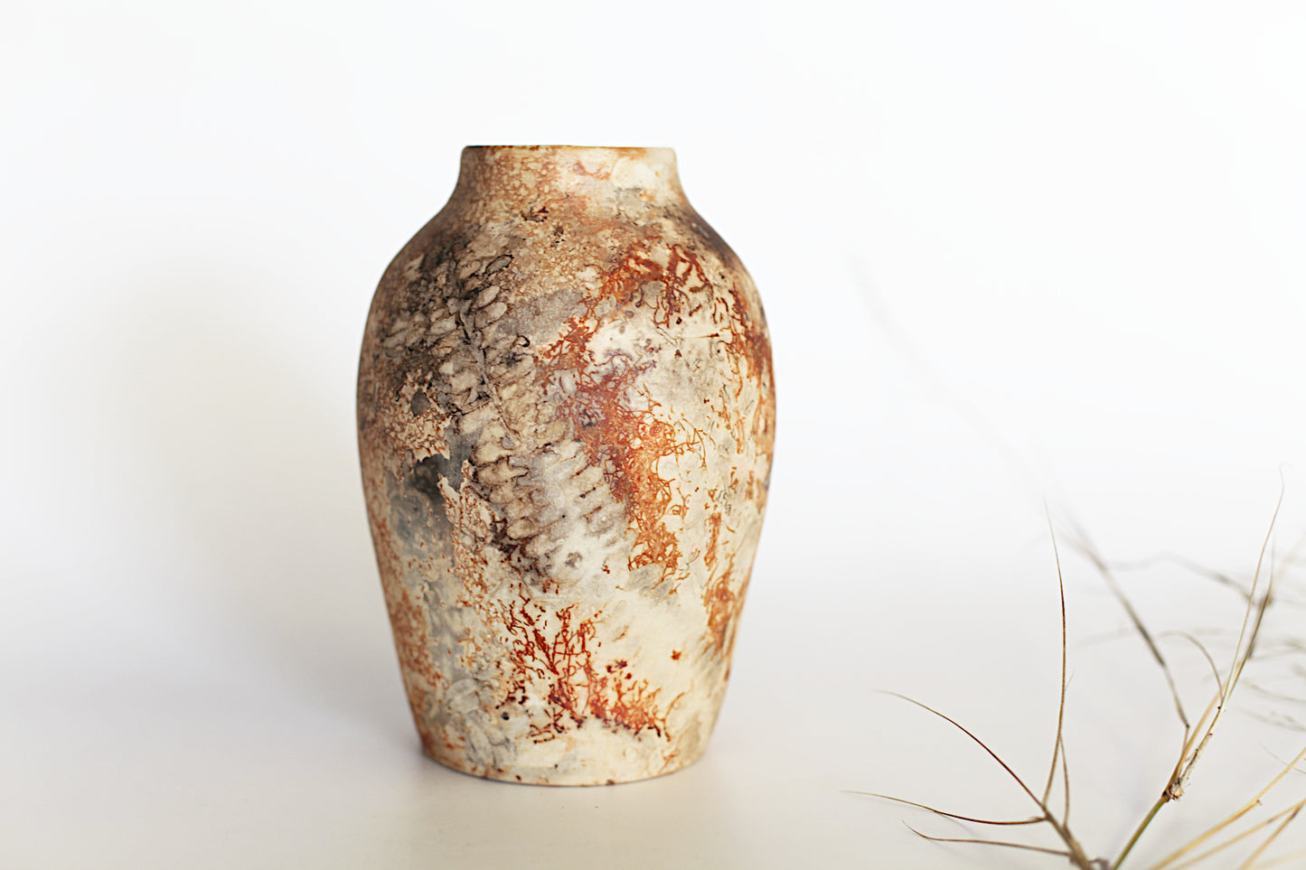 Pit fired vase - one of a kind