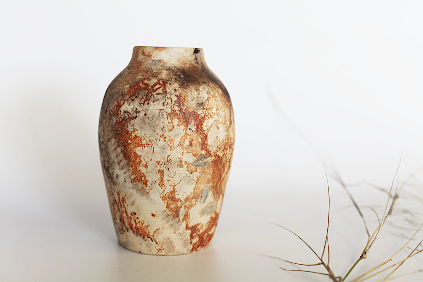 Pit fired vase - one of a kind