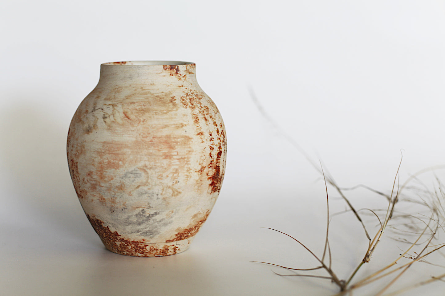 Pit fired vase - one of a kind