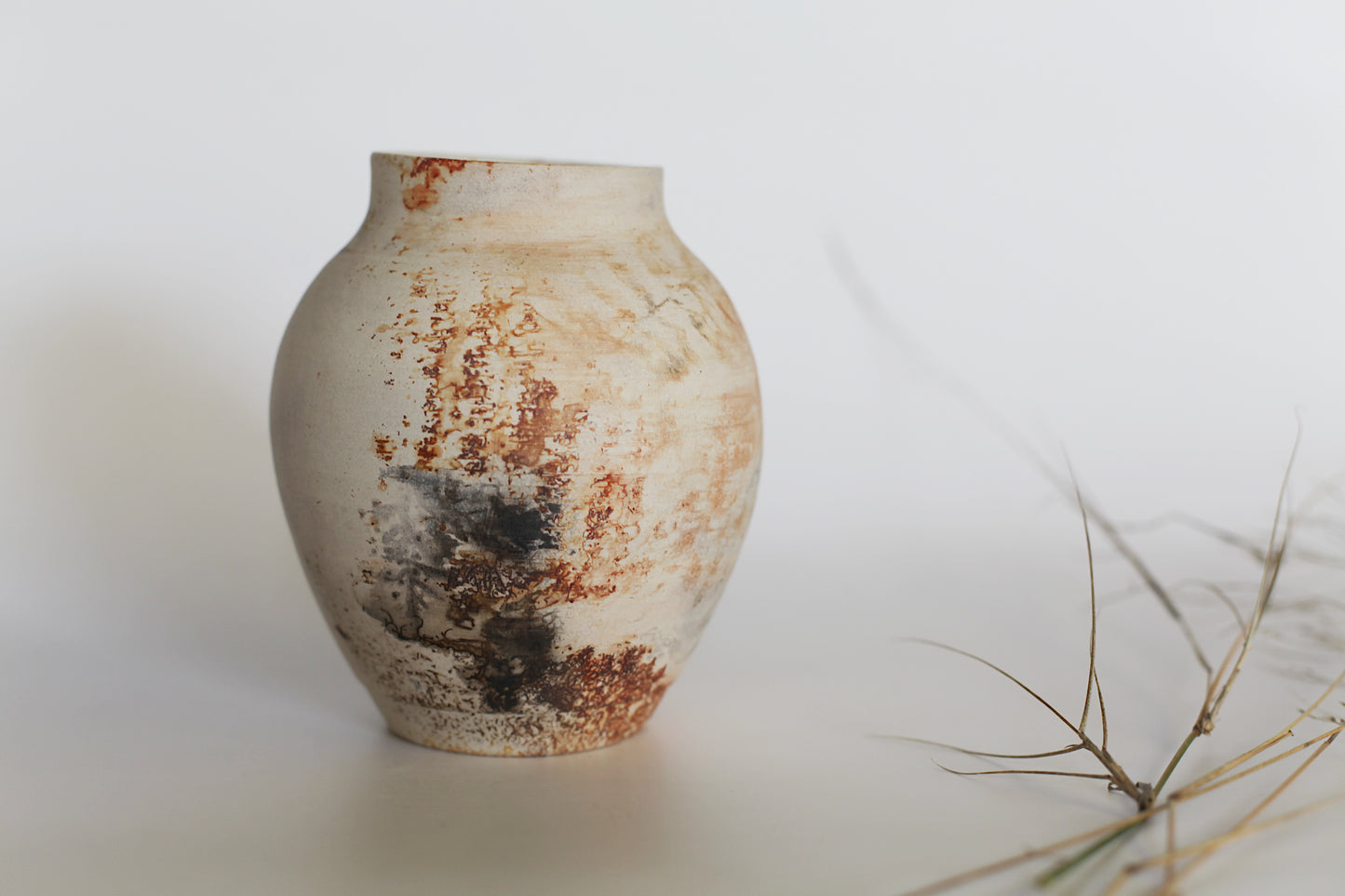 Pit fired vase - one of a kind