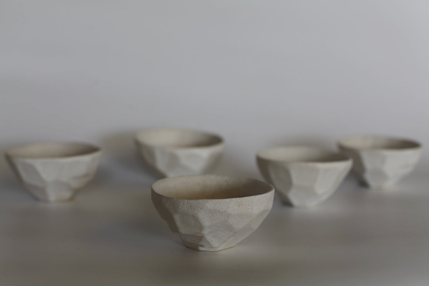 Faceted tea bowl 120ml-4.05oz.