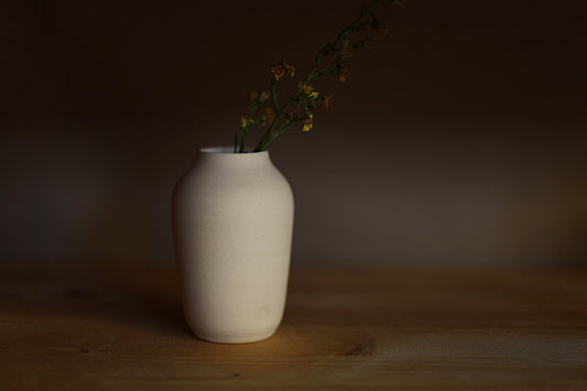 Off white small vase