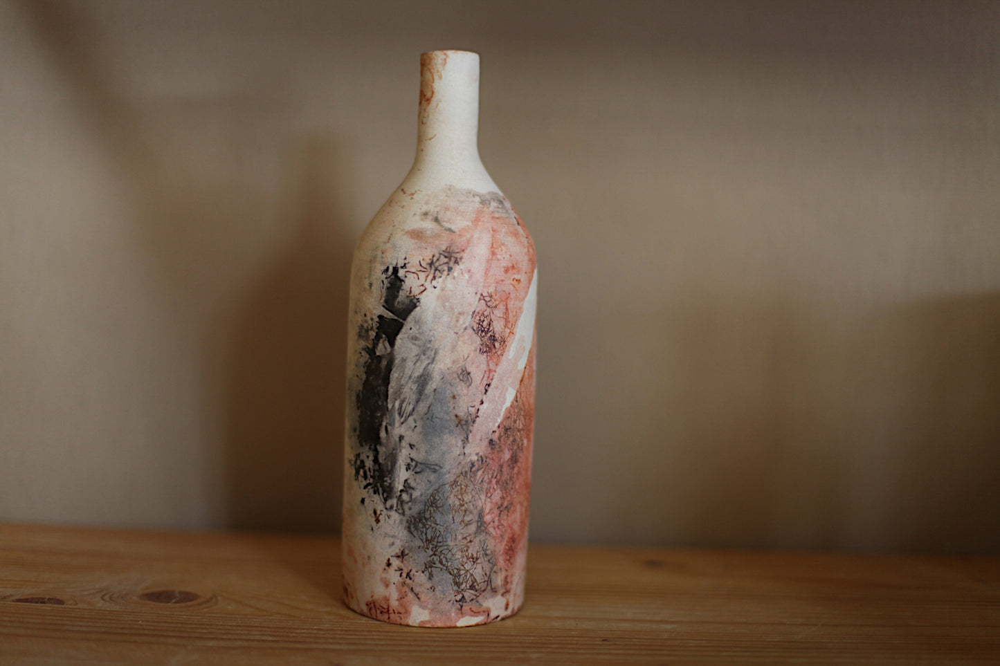 Pit fired bottle