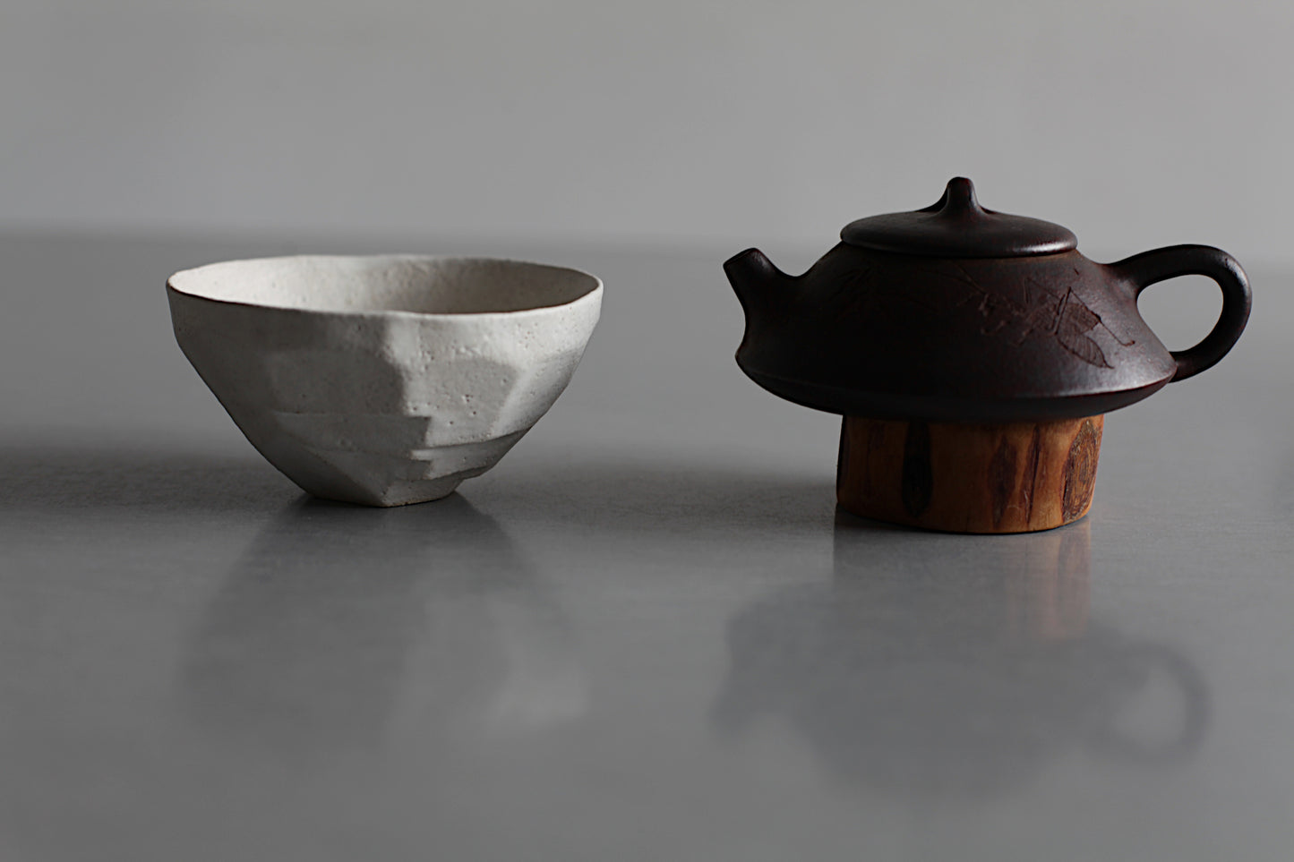 Faceted tea bowl 120ml-4.05oz.