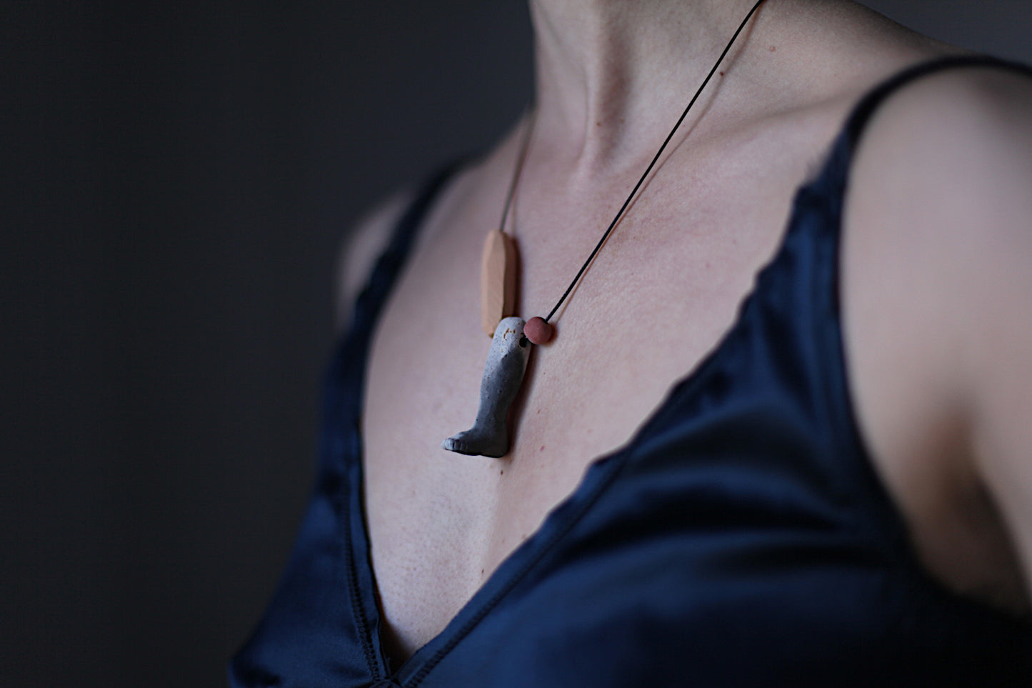 Peu - Ex-voto - Votive ceramic beaded necklace