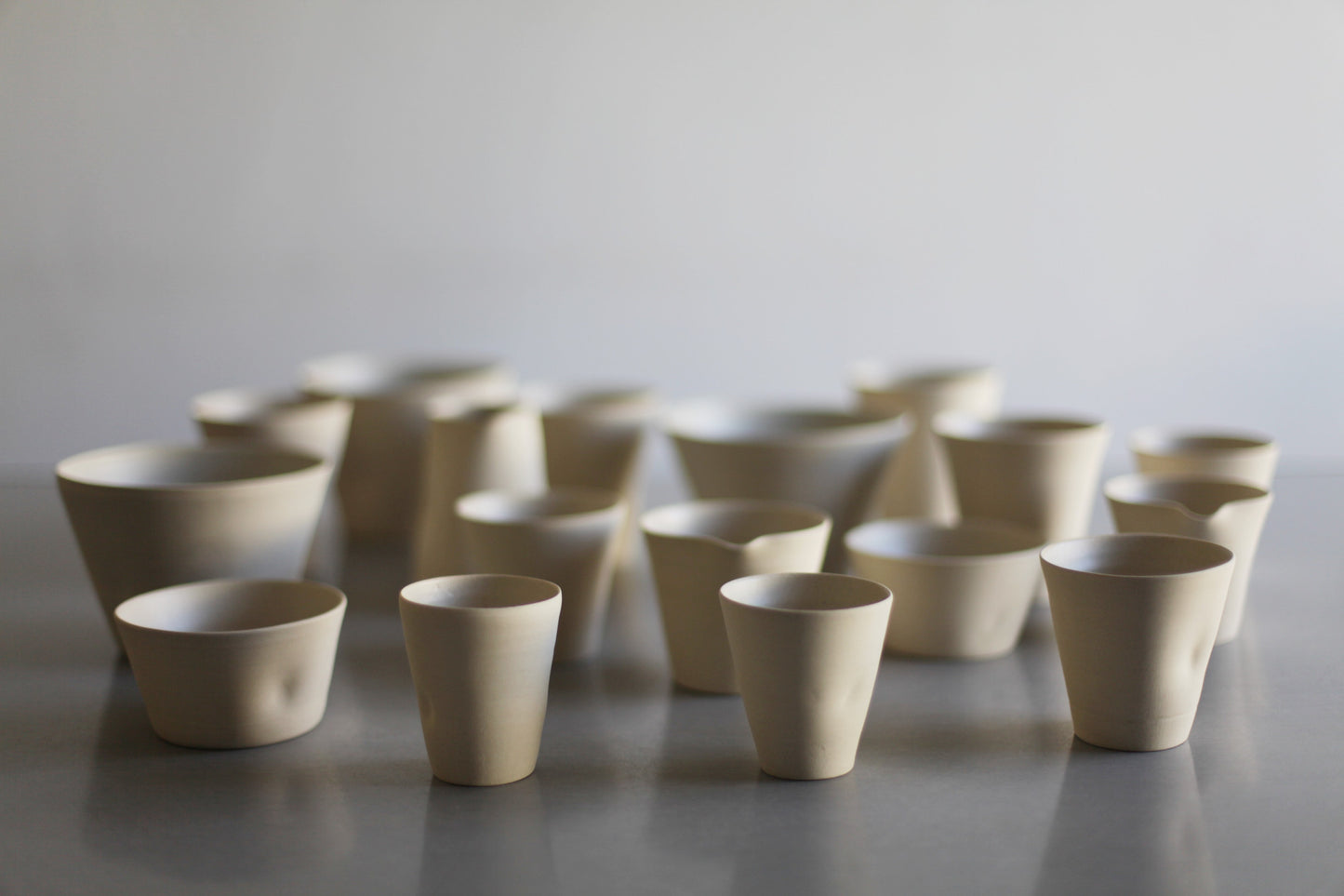 Ceramic pourer, fair cup - stoneware, 200 ml - 6.76 oz