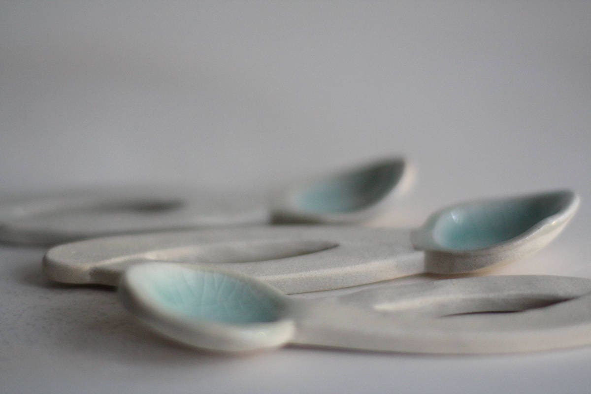 Aquae twist - stoneware spoon