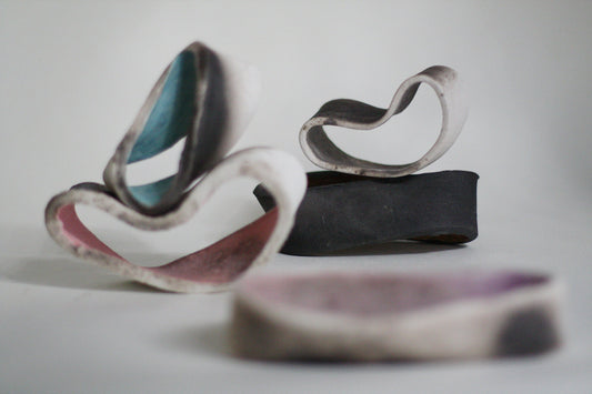 Set of 5 ceramic sculptures