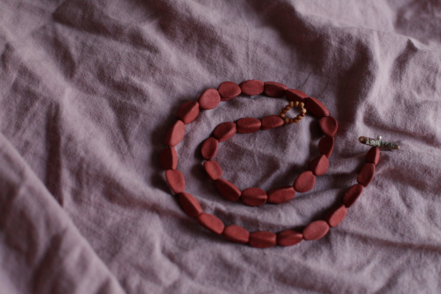 Seeds of good hope - handmade ceramic necklace - ready to ship