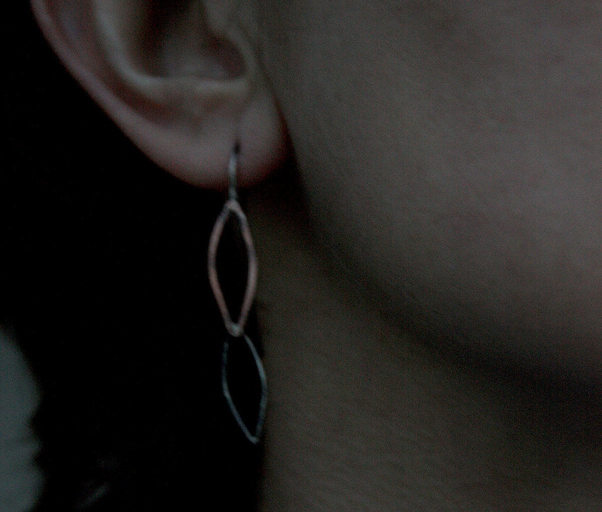 Symbiosis - sterling silver and copper earrings
